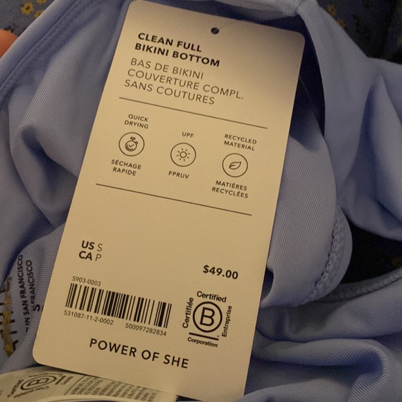 💙 Athleta Clean Full Swim Bottom // Swallowtail Blue - Picture 5 of 8